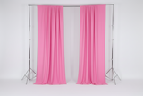 Solid Poplin Window Curtain or Photography Backdrop 58" Wide - Pink
