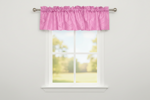 Pintuck Window Valance 52" Wide - Pink