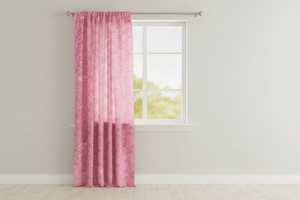 Cotton Curtain Floral Paisley Bandanna Print 58 Inch Wide - Pink