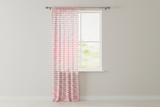 Cotton Curtain Zig-zag Chevron Print 58 Inch Wide - Pink