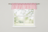Faux Silk Dupioni Window Valance 56 Inch Wide - Pink