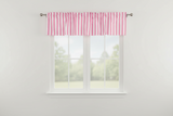 Cotton Window Valance Stripe Print 58 Inch Wide / 1 Inch Stripe - Pink