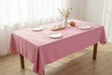 Polyester Poplin Gaberdine Durable Tablecloth Solid - Pink