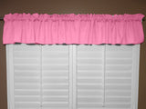 Solid Poplin Window Valance 58" Wide Pink