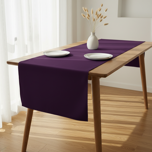 Poplin Table Runner Solid - Plum