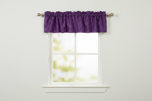 Pintuck Window Valance 52" Wide - Plum