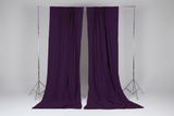 Solid Poplin Window Curtain or Photography Backdrop 58" Wide - Plum