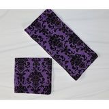 Poplin Damask Floral Napkins Dinner Table Decor 16" x 16" Hemmed (Pack of 6)