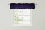 Crinkle Taffeta Window Valance 52" Wide - Plum