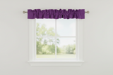 Solid Poplin Curtain Valance Sleeve Topper - Plum