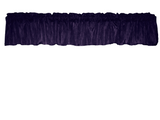 Crinkle Taffeta Window Valance 52" Wide - Plum