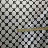 Poly-Cotton Large Circle Dots Print Fabric for Arts, Crafts, & Sewing