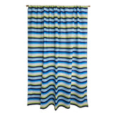 Poplin Multi-Stripes Print Polyester Window Curtain 58 Inch Wide
