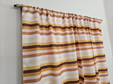 Poplin Multi-Stripes Print Polyester Window Curtain 58 Inch Wide