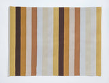 Poplin Printed Multi Stripe Dinner Table Placemats Holiday Home Decoration 13" x 19" (Pack of 4)