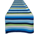 Poplin Multi Stripe Polyester Table Runner