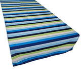 Poplin Multi Stripe Polyester Table Runner