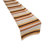 Poplin Multi Stripe Polyester Table Runner