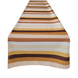 Poplin Multi Stripe Polyester Table Runner