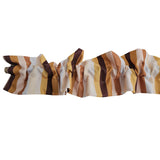 Poplin Multi Stripe Print Curtain Rod Sleeve Topper