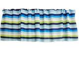 Poplin Multi Stripe Polyester Window Valance 58" Wide