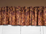 Poplin Square Pixelated Polyester Window Valance 58" Wide