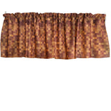 Poplin Square Pixelated Polyester Window Valance 58" Wide