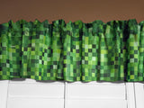 Poplin Square Pixelated Polyester Window Valance 58" Wide