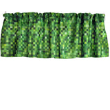 Poplin Square Pixelated Polyester Window Valance 58" Wide