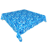 Poplin Printed Squares Pixelated Polyester Tablecloth
