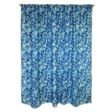 Poplin Square Pixelated Print Polyester Window Curtain 58 Inch Wide