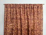 Poplin Square Pixelated Print Polyester Window Curtain 58 Inch Wide