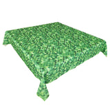 Poplin Printed Squares Pixelated Polyester Tablecloth