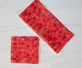 Poplin Square Pixelated Polyester Napkins Dinner Table Decor 16" x 16" Hemmed (Pack of 6)
