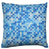 Poplin Pixelated Squares Decorative Throw Pillow/Sham Cushion Cover