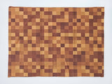 Poplin Printed Pixelated Squares Dinner Table Placemats Holiday Home Decoration 13" x 19" (Pack of 4)
