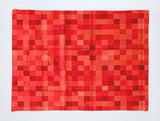 Poplin Printed Pixelated Squares Dinner Table Placemats Holiday Home Decoration 13" x 19" (Pack of 4)
