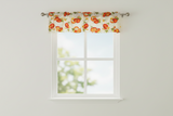 Cotton Window Valance Fruits Print 58 Inch Wide Pumpkin Slices