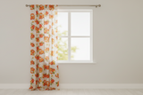 Cotton Curtain Fruits Print 58 Inch Wide Pumpkin Slices