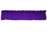 Solid Poplin Window Valance 58" Wide Purple