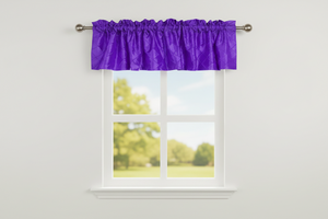 Pintuck Window Valance 52" Wide - Purple