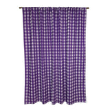 Poplin Tavern Gingham Check Print Polyester Window Curtain 58 Inch Wide