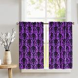 Poplin Damask Floral Café Tier Curtains Window Treatment Kitchen Home Décor