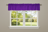 Solid Poplin Window Valance 58" Wide - Purple