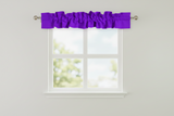 Solid Poplin Curtain Valance Sleeve Topper - Purple