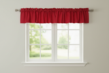 Solid Poplin Window Valance 58" Wide Red