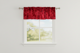 Velvet Embossed Damask Window Valance 54 Inch Wide