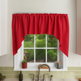 Poplin Solid Swag Window Valance 72" Wide / 36" Tall