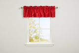 Pintuck Window Valance 52" Wide - Red