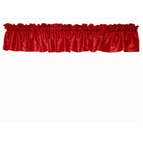 Pintuck Window Valance 52" Wide Red